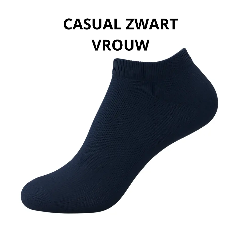 Casual (zwart) 3-pack
